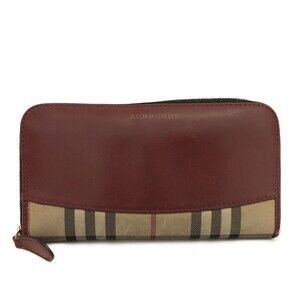 Burberry Nova Check Canvas Leather Zip #193696B19